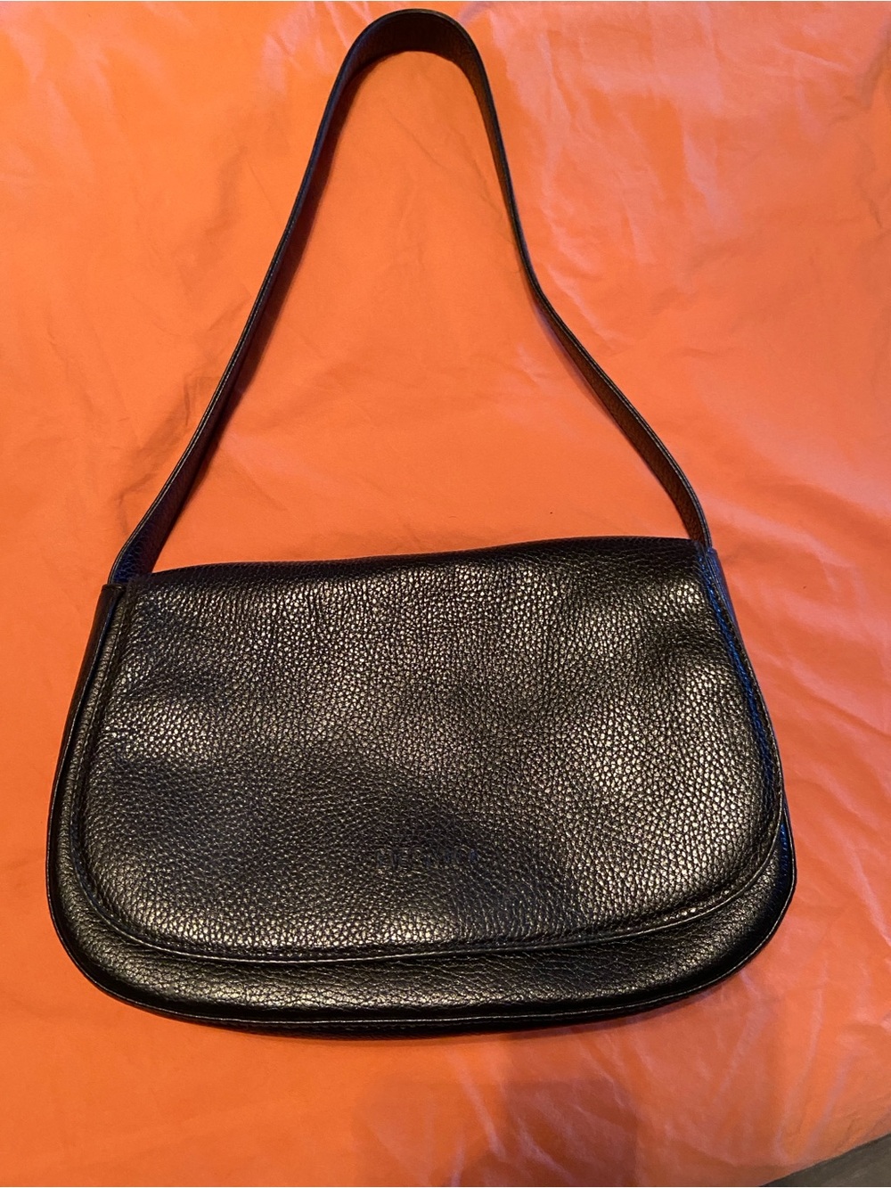 Desmo ItalianBlack Leather Shoulder Bag